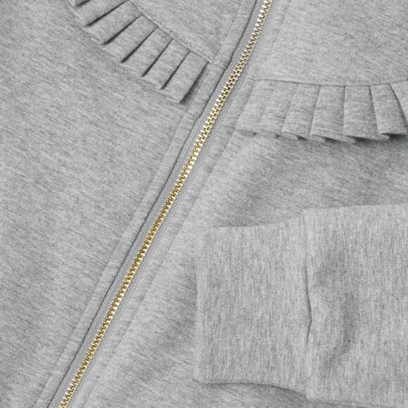 Little girls Jacadi zip sweatshirt - Picture 2 of 8